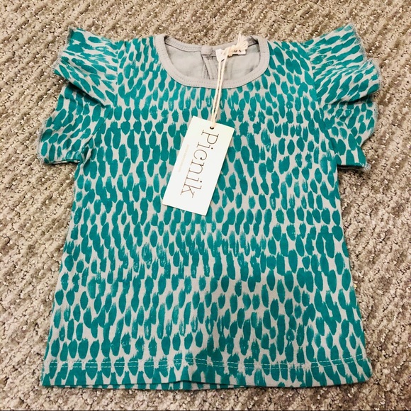 🎉HP🎉Picnik 6m ruffled “grass” top - Picture 3 of 4